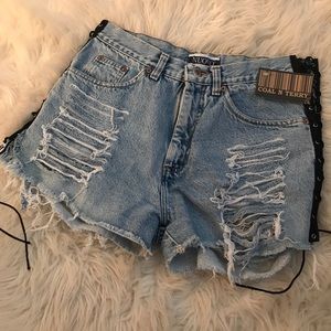 Cut up jean shorts (Coal N Terry)